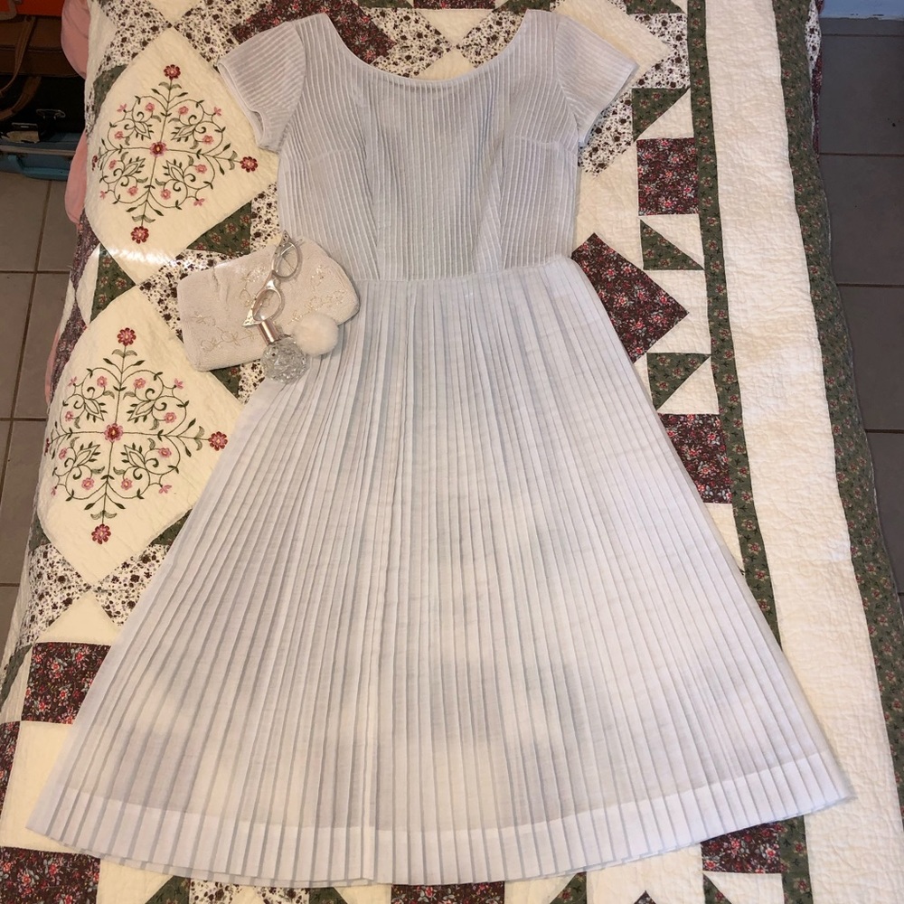 Light blue vintage 50s/60s dress